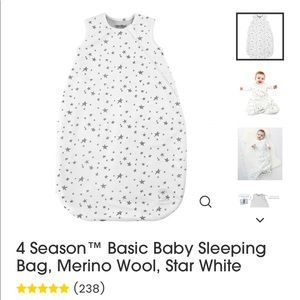 woolino 4 season, basic baby sleeping bag